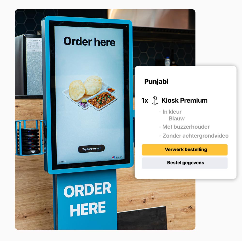 Bestellingen Onesix Kiosk