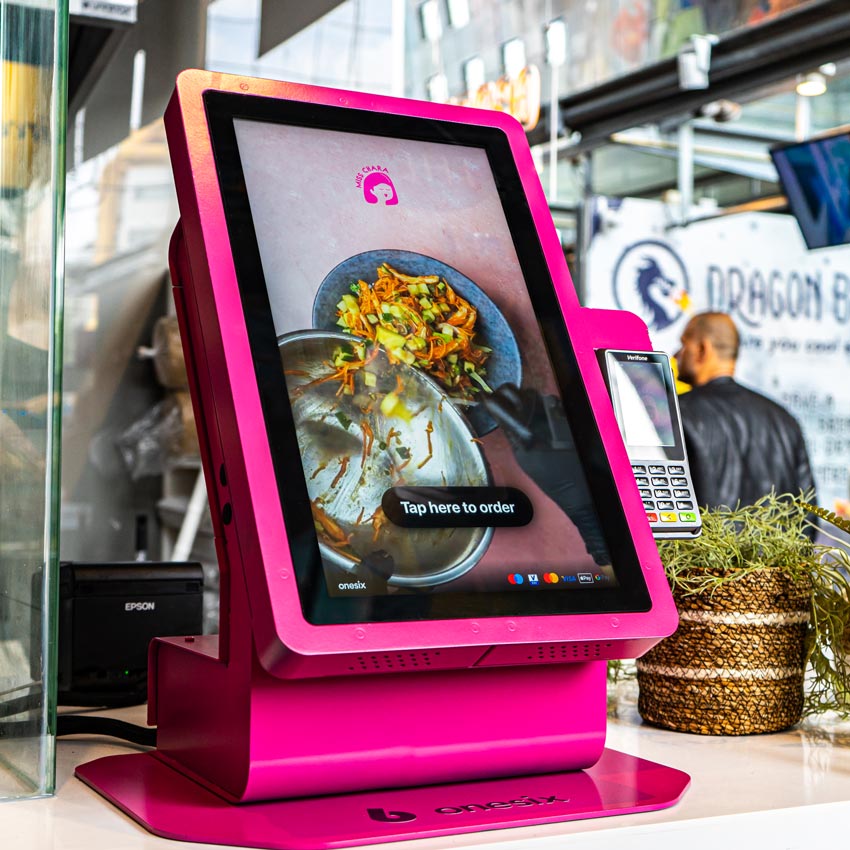 Kiosk Pro Table in Pink