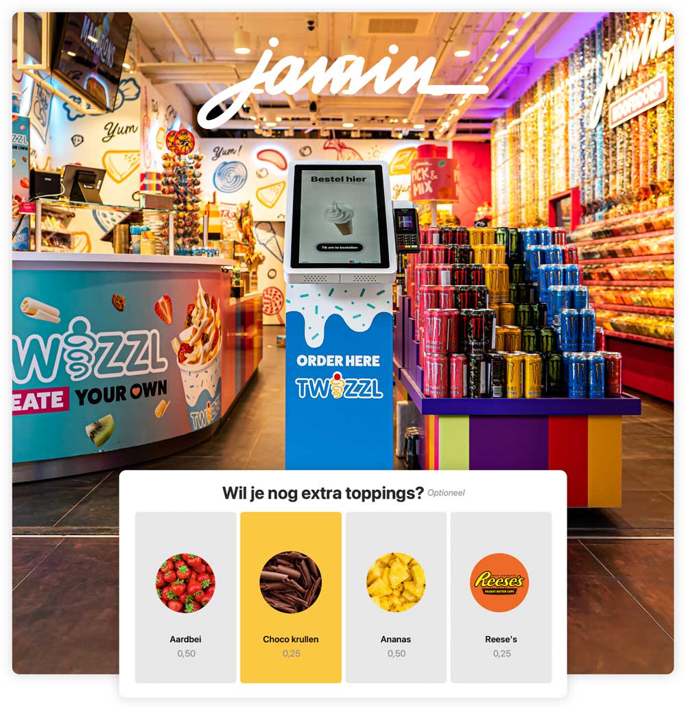 Kiosk bij Jamin
